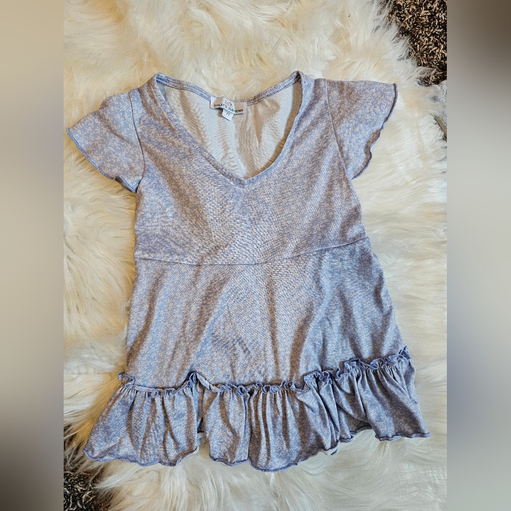 Baileys Blossoms Blue Dainty Floral Dress